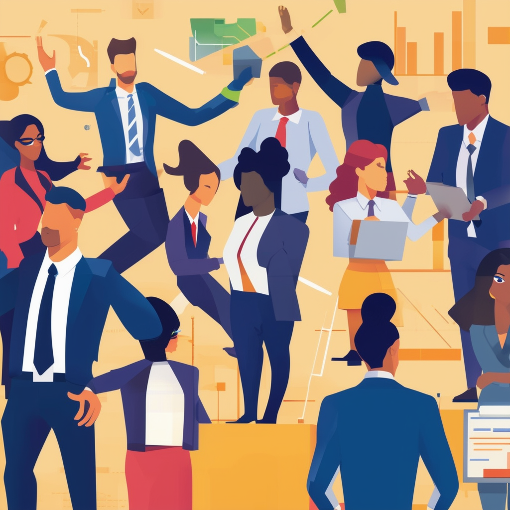 An image depicting a diverse group of professional